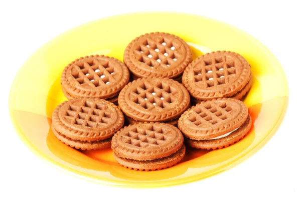 Cookies på plattan — Stockfoto