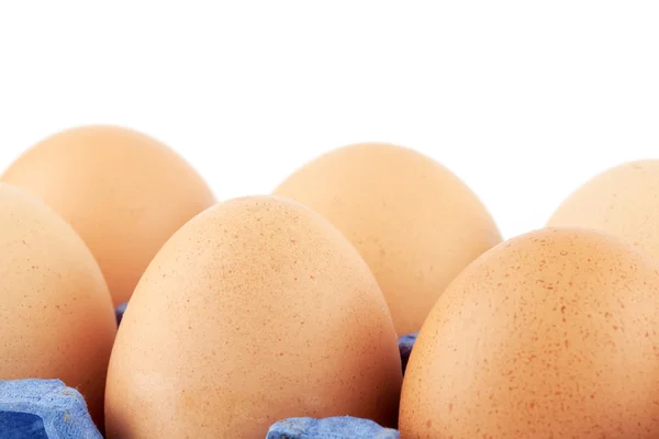 Eggs in carton box — Stock Photo, Image