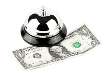 Service Bell with money clipart