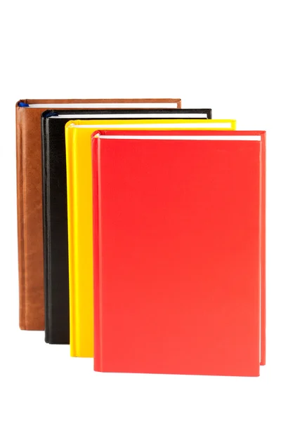 Vele gekleurde boeken — Stockfoto