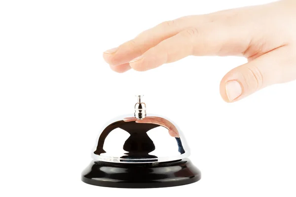 Stock image Ringing a Bell for Service with Hand