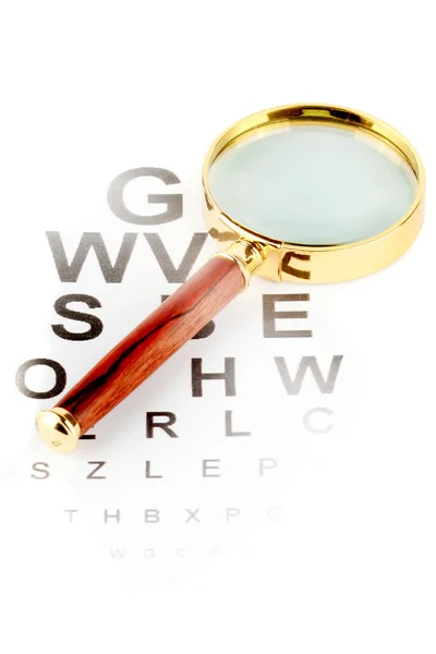 Gráfico de testes oculares — Fotografia de Stock