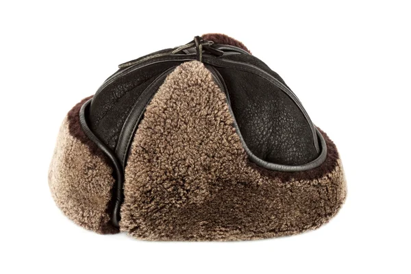 Zimní klobouk ušní klapky — Stock fotografie