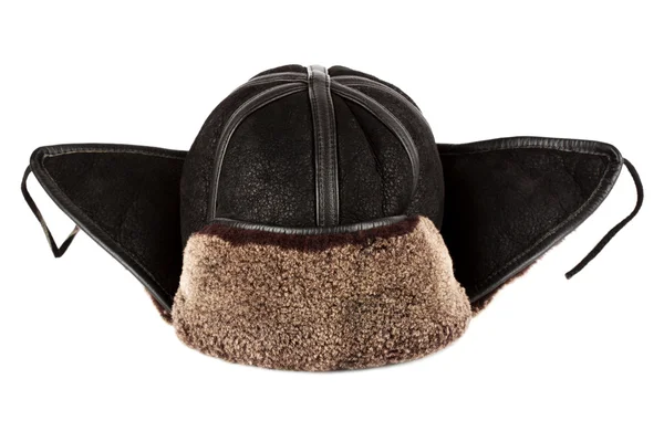 Winter hat ear flaps — Stock Photo, Image