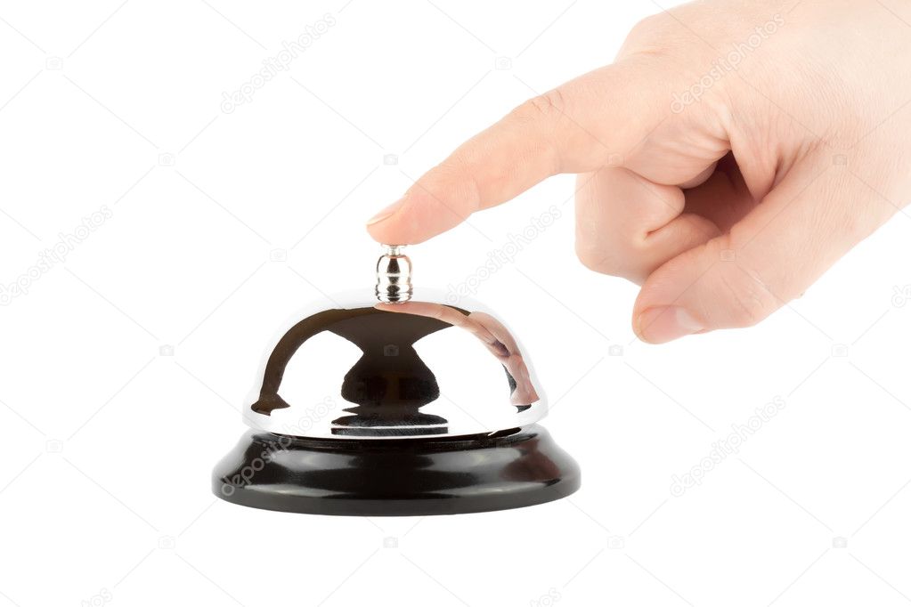 Ringing a Bell for Service with Hand