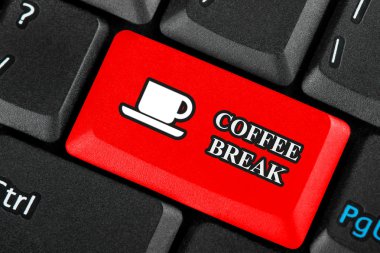 Coffee break icon button clipart