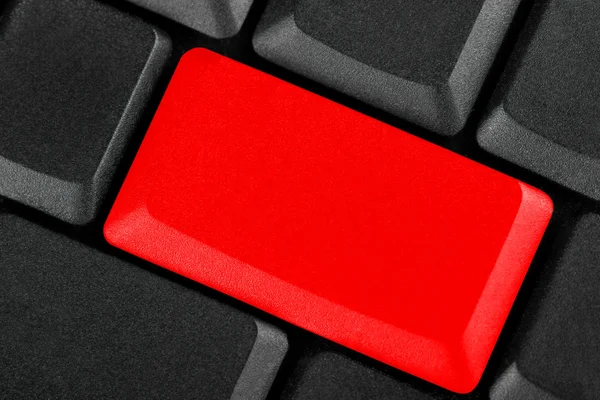 Prázdné červené tlačítko — Stock fotografie