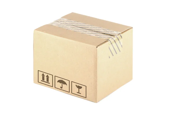Картонная коробка — стоковое фото