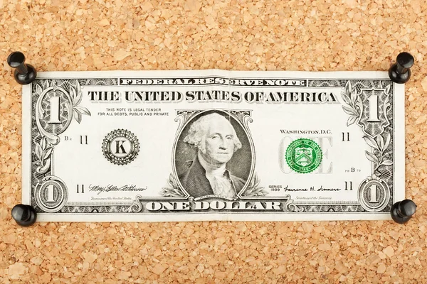 En dollar sedler - Stock-foto