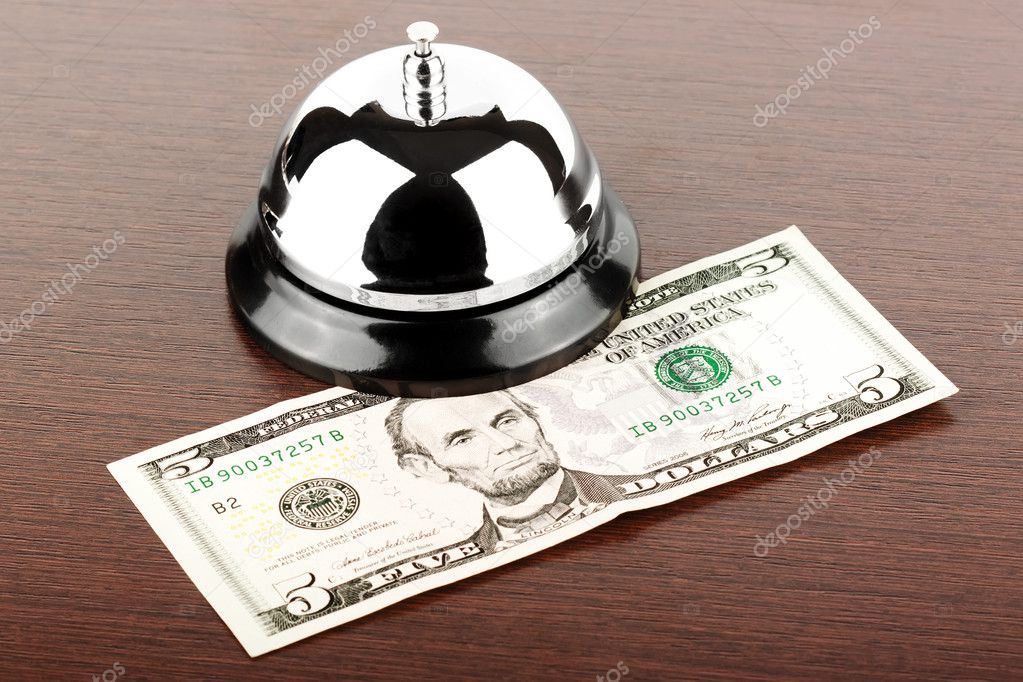 Service Bell with money
