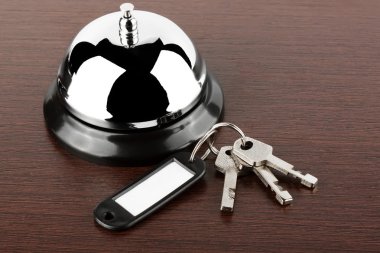 Service bell with keys clipart