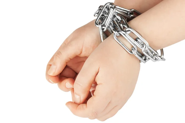 Hands in a chain — Stock Photo, Image