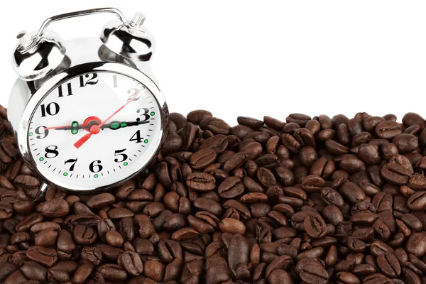 Reloj despertador en un café —  Fotos de Stock