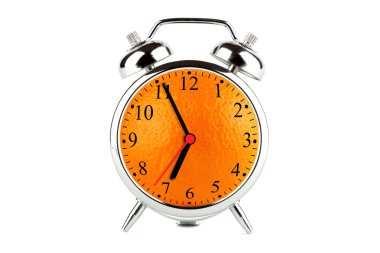 Orange Alarm Clock clipart