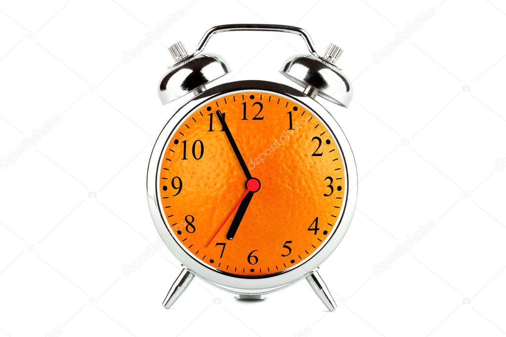 Orange Alarm Clock
