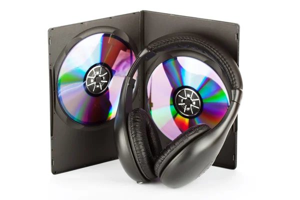 Auriculares con CD —  Fotos de Stock