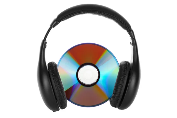 Słuchawki z cd — Zdjęcie stockowe