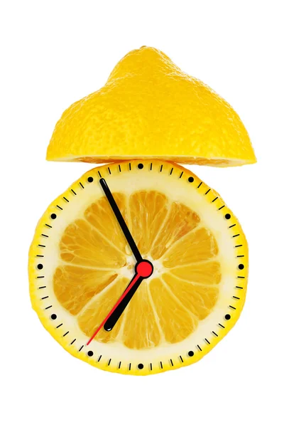 Reloj despertador de limón — Foto de Stock