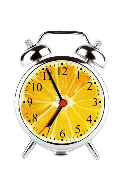 Relógio de alarme de limão — Fotografia de Stock