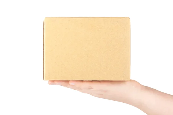Box with hand — Stock Photo, Image