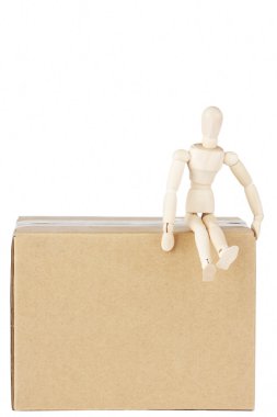 Dummy on the box clipart