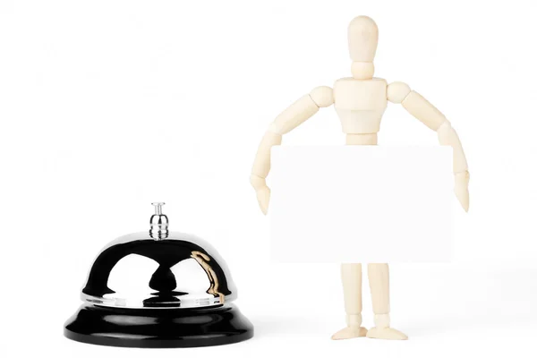 Service Bell and wooden dummy — Stock Photo, Image