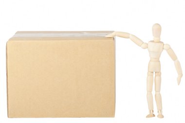 Dummy on the box clipart