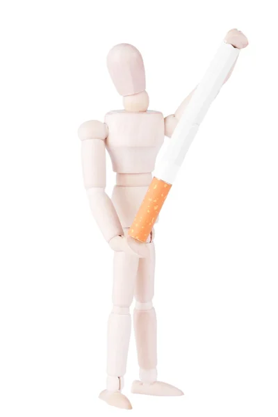 Куколка с сигаретой — стоковое фото