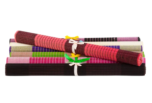 竹餐巾 — 图库照片