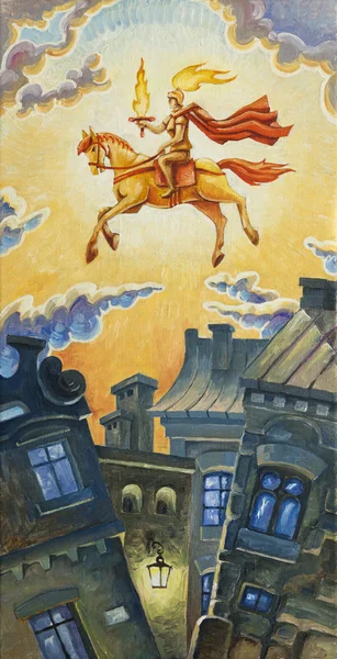 Rider of the sunrise — Stock Photo, Image