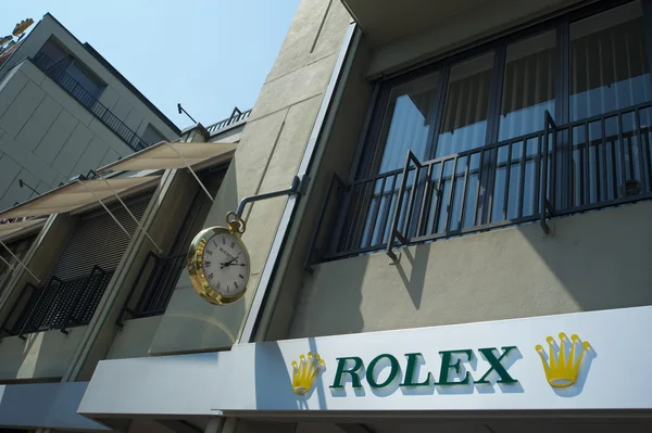 Магазин Rolex в швейцарском Лугано — стоковое фото