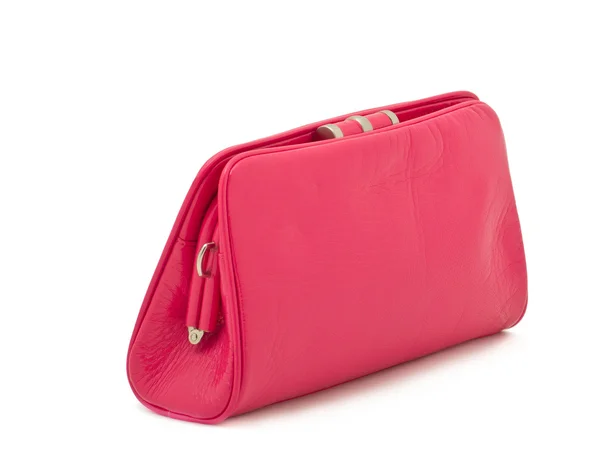 Women's elegant pink handbag – clutch — Stock Photo, Image
