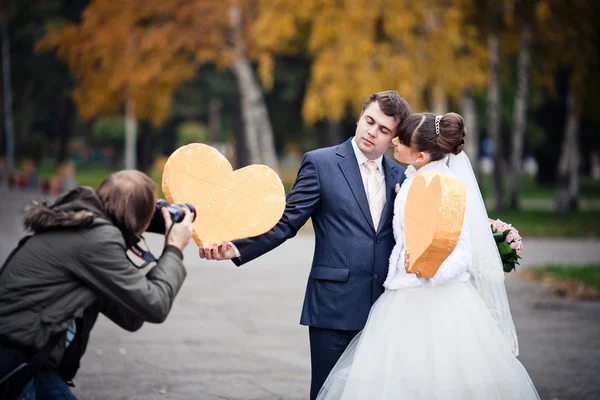 Svatební fotograf — Stock fotografie
