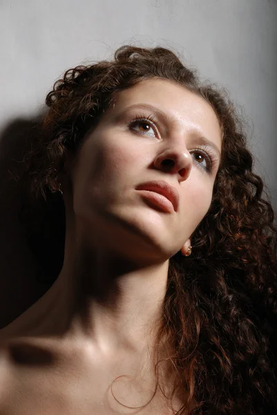 Çıplak kadın portresi — Stok fotoğraf