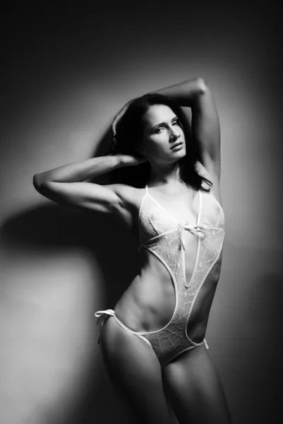 Sexy vrouw in erotische lingerie. — Stockfoto