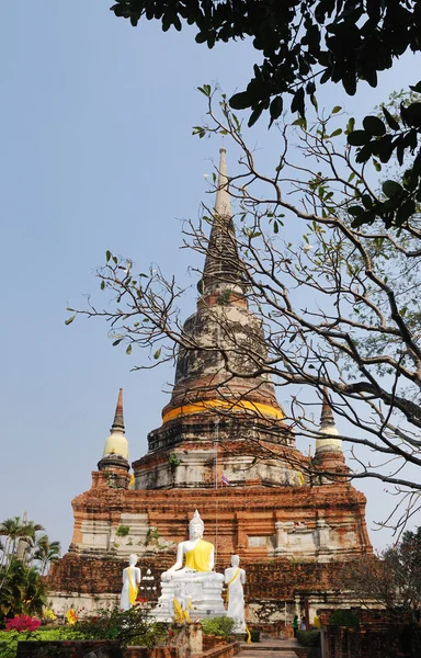 Wat Yai Chai Mongkol (Mongkhon) in Ayutthaya. — Stock Photo, Image