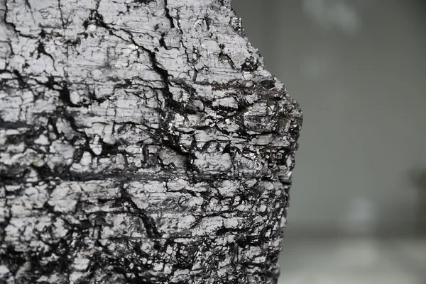 Stuk van bitumineuze steenkool met scherpe rand — Stockfoto