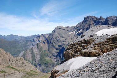 Yaz aylarında Cirque de gavarnie.