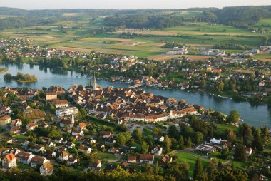 Stein am Rhein from above. clipart