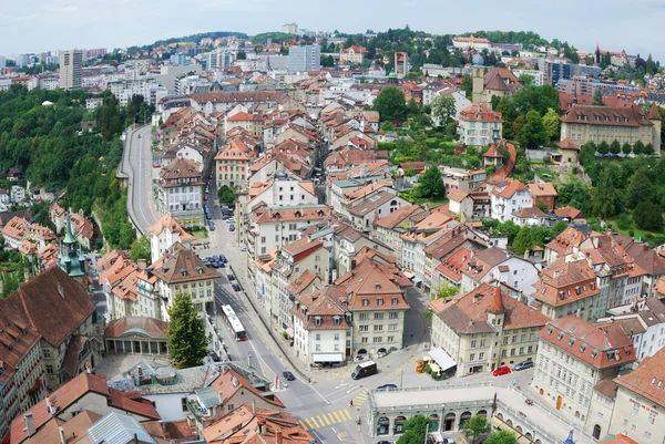 Summer view of Fribourg. — Stock Photo, Image