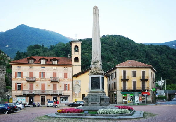 Plaza de la ciudad de Bellinzona . — Foto de Stock