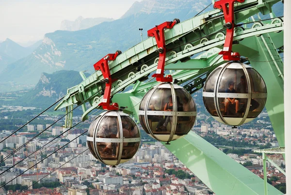 stock image Over the city Grenoble.