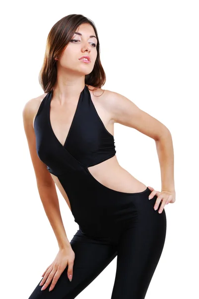 Ung kvinna i bodysuit. — Stockfoto