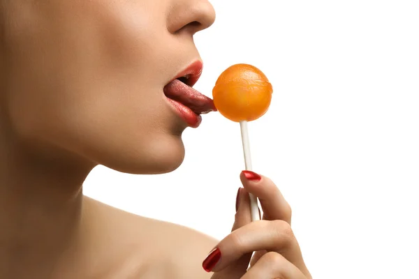 Girl and lollypop-6 — Stock Photo, Image