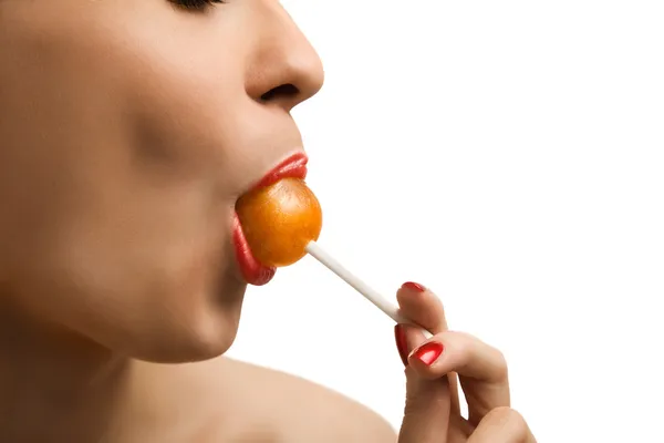 Girl and lollypop-7 — Stock Photo, Image