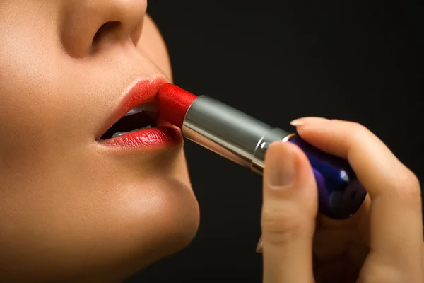 Lippen en lippenstift-2 — Stockfoto