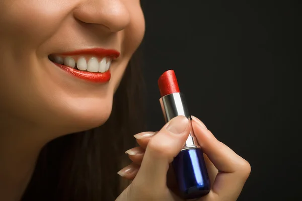 입술과 립스틱-6 — 스톡 사진