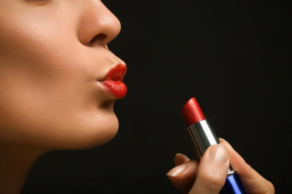 Lippen en lippenstift-7 — Stockfoto