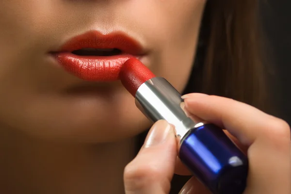 Lippen en lippenstift-9 — Stockfoto