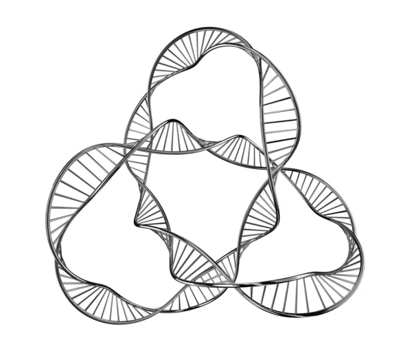 Ilustração de um DNA — Fotografia de Stock